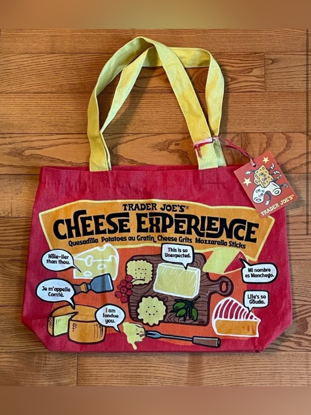 Trader Joe's Cheese Tote Bag